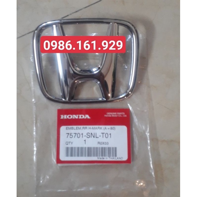 Biểu tượng cốp sau Honda Civic 2006-2011 xịn (lô gô cốp sau Civic, chữ H cốp sau, lô gô trang trí cốp sau, tem cốp sau)