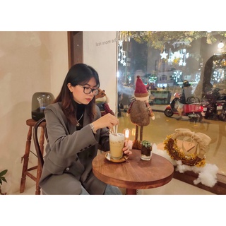 Áo khoác blazer olive dáng oversize