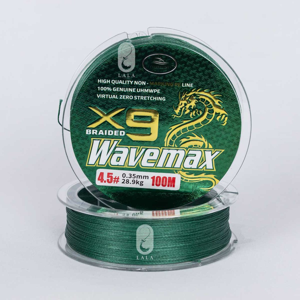 Dây bện câu cá Coastline Braid X9 Wavemax 100M/ dây dù câu cá/ braid fishing line