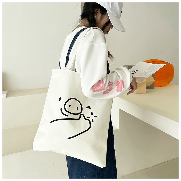 Túi Xách Nữ Vải Canvas Thời Trang Hàn Quốc Mới túi tote