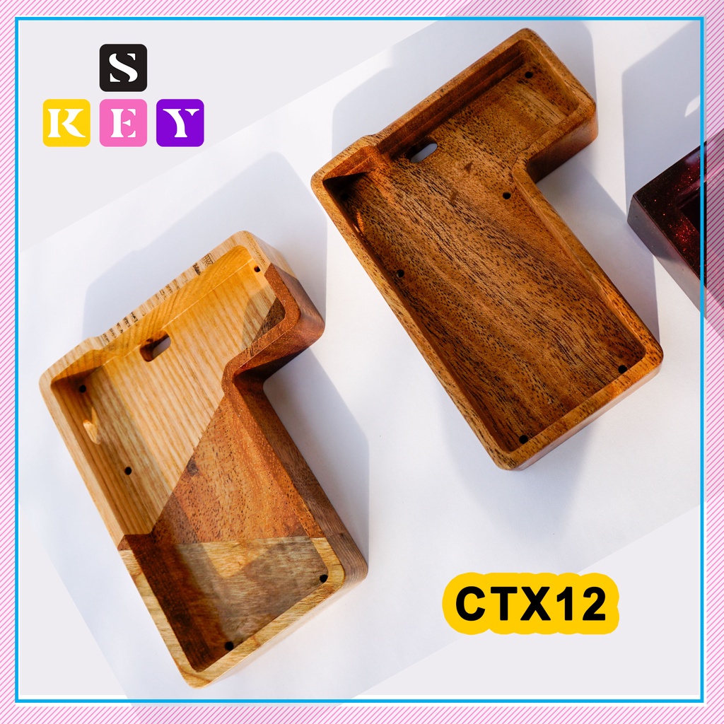 Vỏ Gỗ Bàn Phím Cơ CTX12 - CASE WOOD MECHANICAL KEYBOARD CTX12