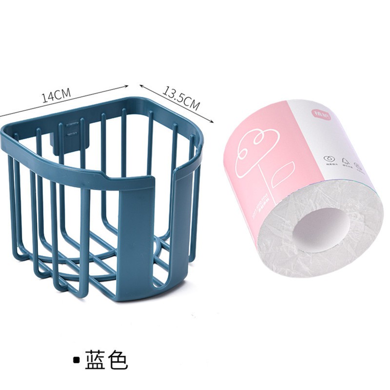 Giá nhựa đựng đồ, giấy vệ sinh dính tường - Kệ để đồ tiện lợi