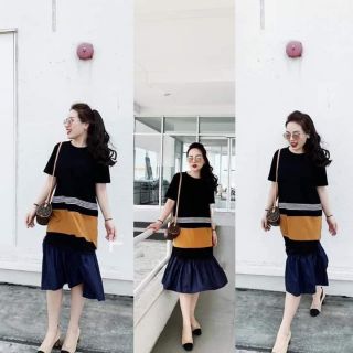 Đầm suông đuôi cá