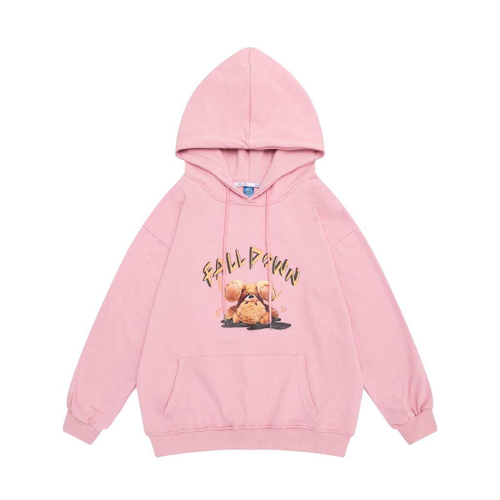 Áo Nỉ Hoodie Form Rộng Unisex In Hình Gấu Fall Down Style Hàn Quốc HOT TREND TTSPA0286