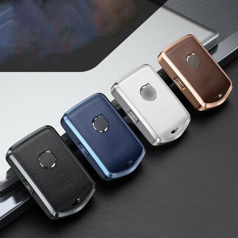 Vỏ Bọc Chìa Khóa Điều Khiển Từ Xa Bằng Hợp Kim Nhôm & Da Thật Cho Volvo S60 S90 XC60 XC90 V90 XC40 V70