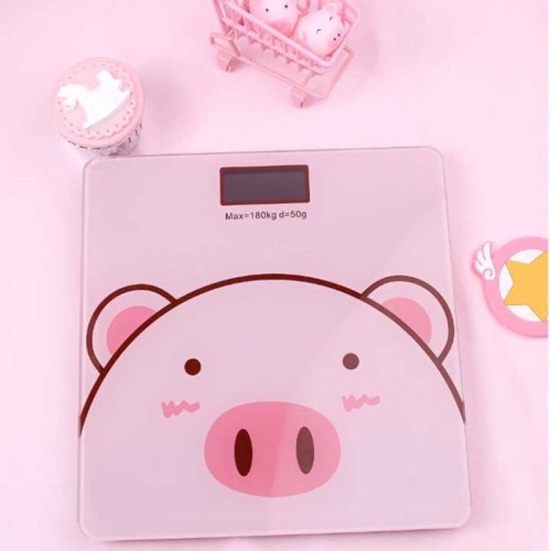 Cân Điện Tử Sức Khỏe Hình Lợn Hồng Siêu Cute , Độ Chính Xác Cao [ Tặng kèm pin ] - Gbear Shop