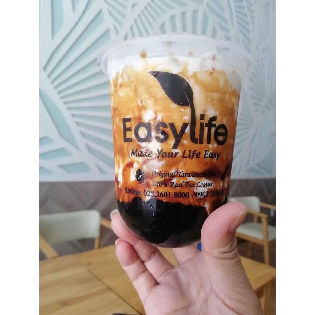 Syrup Đường Đen Đài Loan Easy Life làm tàu hũ và sữa tươi trân châu đường đen 1kg