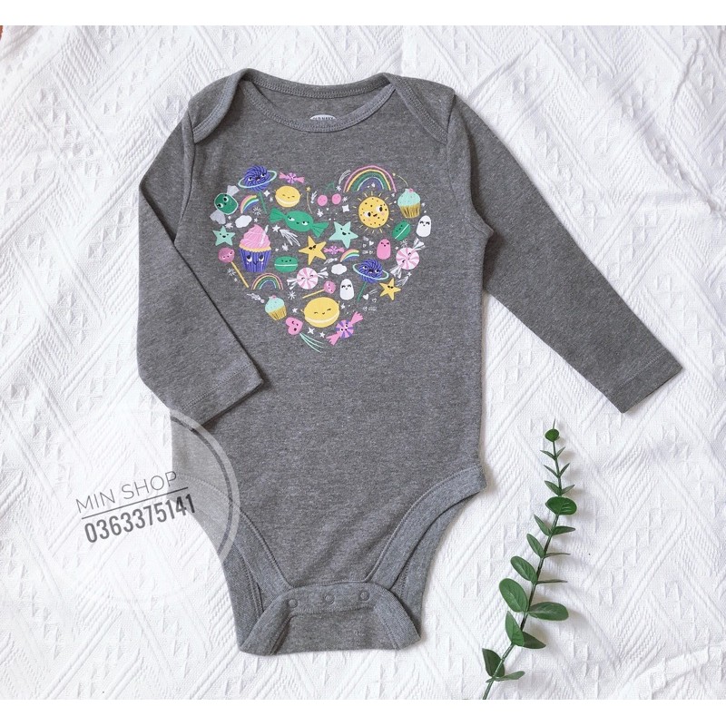 Body chip old navy cho bé - 12M ( xám)
