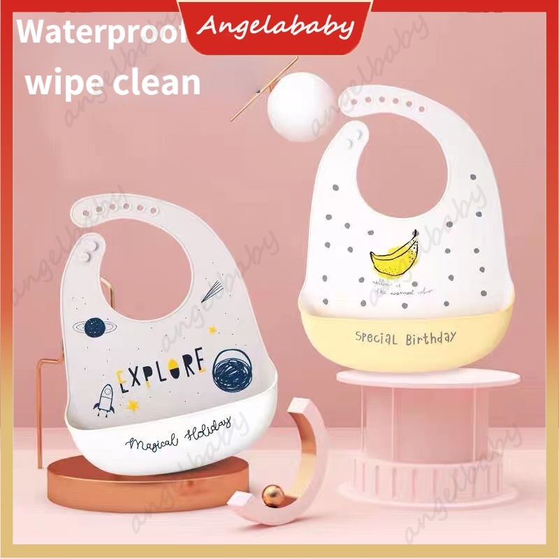 Yếm Ăn Bằng Silicone Chống Thấm Nước Cho Bé