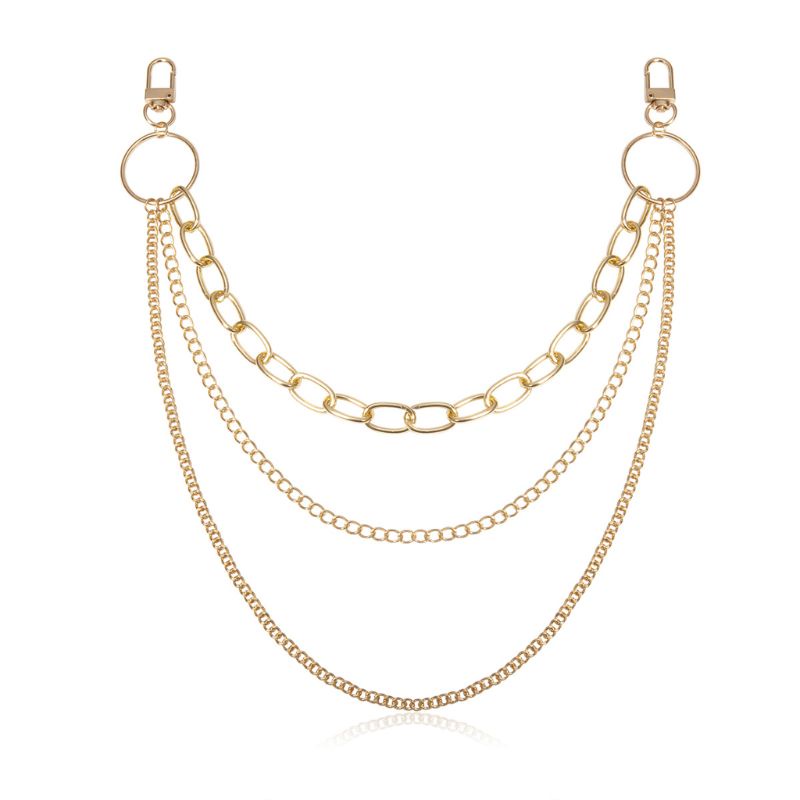 Mojito Dây Xích Nhiều Lớp Đeo Thắt Lưng Quần Jean Phong Cách Hip Hop