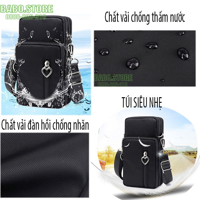 Túi đeo chéo nữ mini nhỏ xinh, cá tính, dễ thương nhiều ngăn đựng điện thoại, đi chơi, chống nước hiệu quả đẹp, giá rẻ | BigBuy360 - bigbuy360.vn