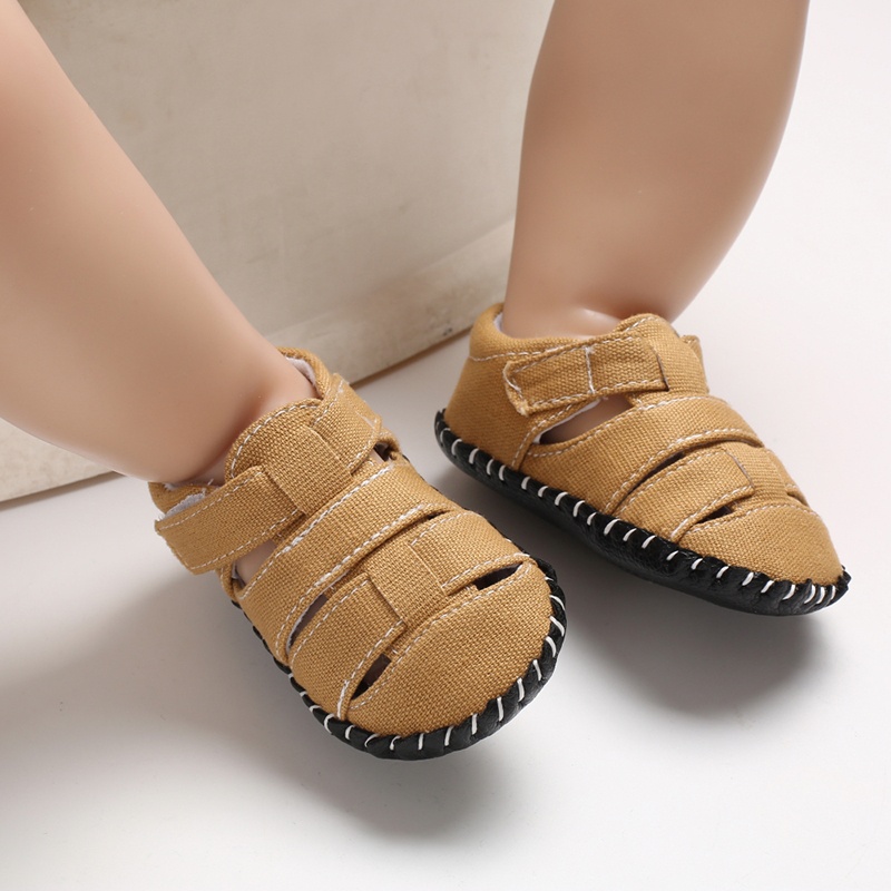 Giày Sandal Cotton Mềm 2 Phong Cách Thời Trang Mùa Hè 2022 Cho Bé Sơ Sinh 0-18 Tháng Tuổi
