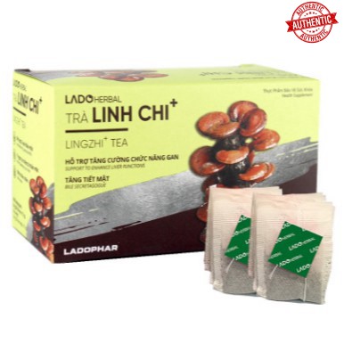 [Mã chiết khấu giá sỉ chính hãng] Trà Linh Chi Lado - Giúp bồi bổ cơ thể - hộp 20 túi lọc