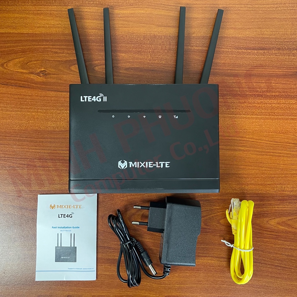 BỘ PHÁT WIFI MIXIE-LTE 4G 4 CỔNG LAN VÀ 4 ANTENA WIFI