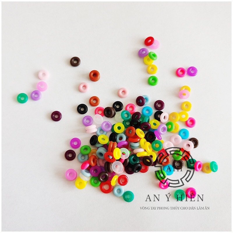 Túi 10 CẶP chốt chặn Cao su cho vòng charm ( An Ý Hiên)