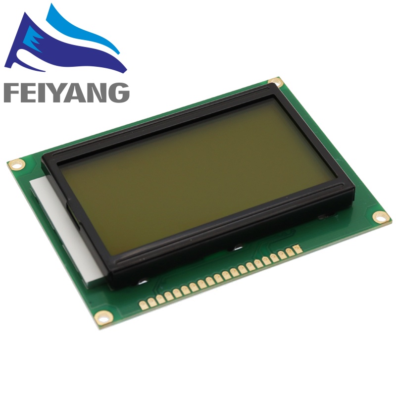 Mô-đun LCD 128 * 64 Chấm 5V Màn Hình Xanh Dương / Xanh Lá 12864 Có Đèn Sau ST7920 Cổng Song LCD12864