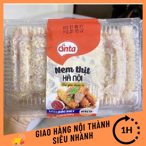 Nem chua rán phố cổ loại ngon, nem thịt Hà Nội ( hộp 20c )