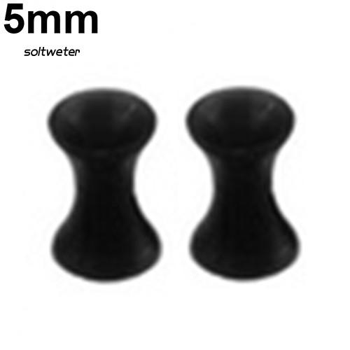 Khuyên nong tai màu đen bằng silicon cá tính