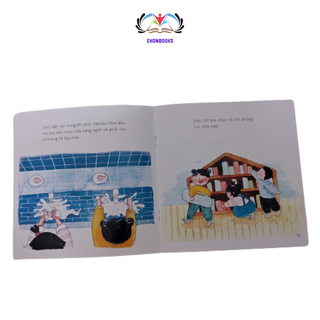Sách Ehon cho bé 3 tuổi - Ehon Chúng Mình Lớn Rồi Trường mẫu giáo của tớ! wabooks