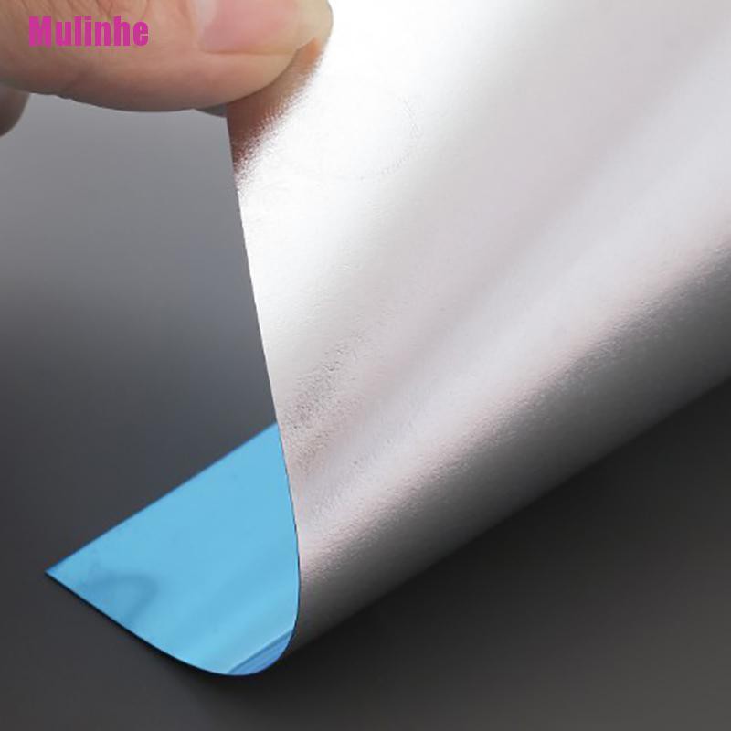 Đề Can Acrylic Tráng Gương Hình Vuông Dán Tường Trang Trí