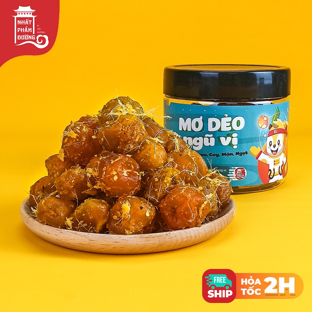 Ô mai mơ dẻo ngũ vị 250g Nhất Phẩm Đường vị gừng chua cay mặn ngọt