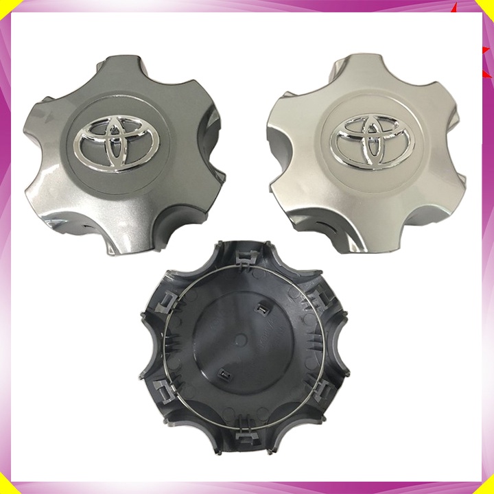 01 Logo chụp mâm, ốp lazang bánh xe ô tô Toyota Fortuner 2012-2016 và Hilux 2011-2015 - Mã: TY-139