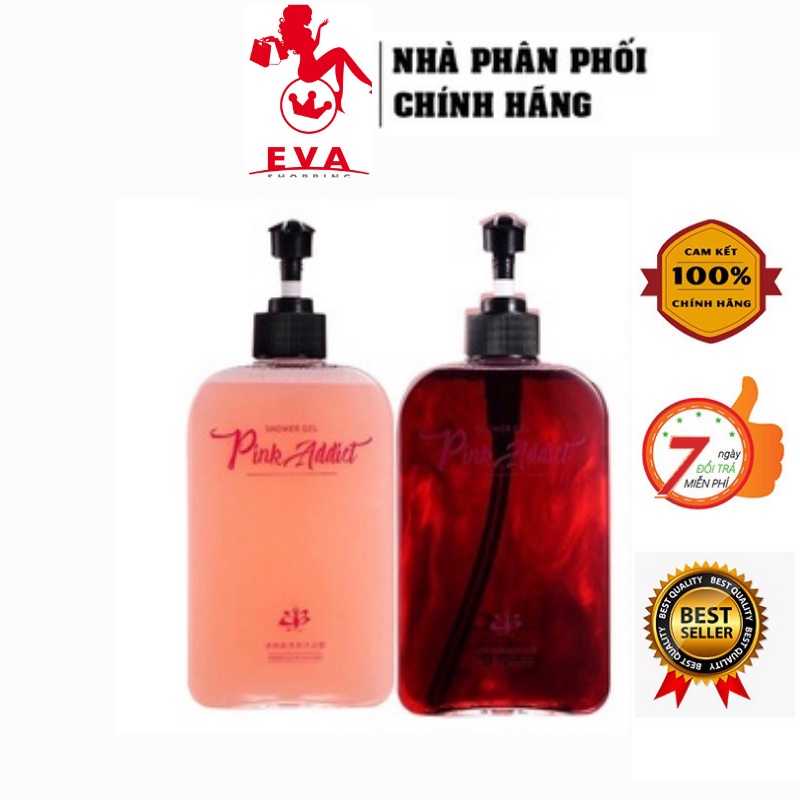 Hộp sữa tắm nước hoa Pink Addict nhũ hồng đỏ Siêu Thơm