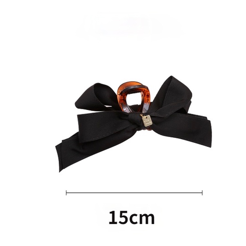 Kẹp Tóc Nơ Lớn Bằng Vải Acrylic Thời Trang Hàn Quốc
