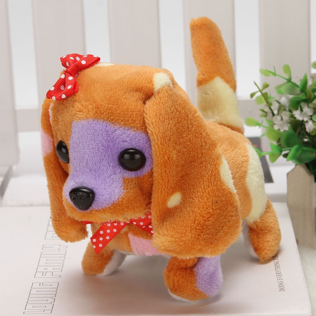 Thú nhồi bông, Chó bông biết đi biết sủa, Đồ chơi chó bông đáng yêu cho bé, Chó nhồi bông biết đi cực xinh cho trẻ em
