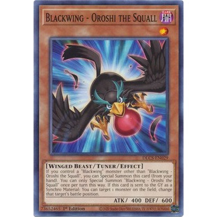 Thẻ bài Yugioh - TCG - Blackwing - Oroshi the Squall / DLCS-EN029'