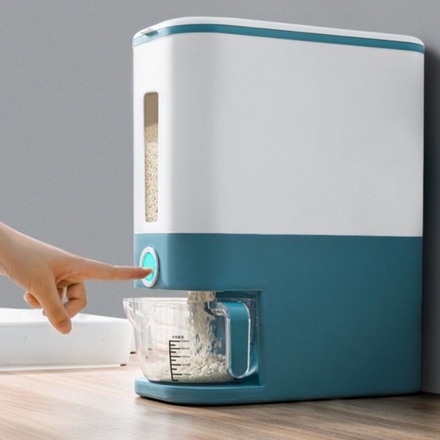 Thùng đựng gạo thông minh hàng cao cấp Thùng Gạo nhựa PP công nghệ Nhật bản dung tích 12kg cho gia đình 𝗚𝗜𝗔𝗗𝗨𝗡𝗚𝗛𝗔𝗡𝗢𝗜𝟯𝟵