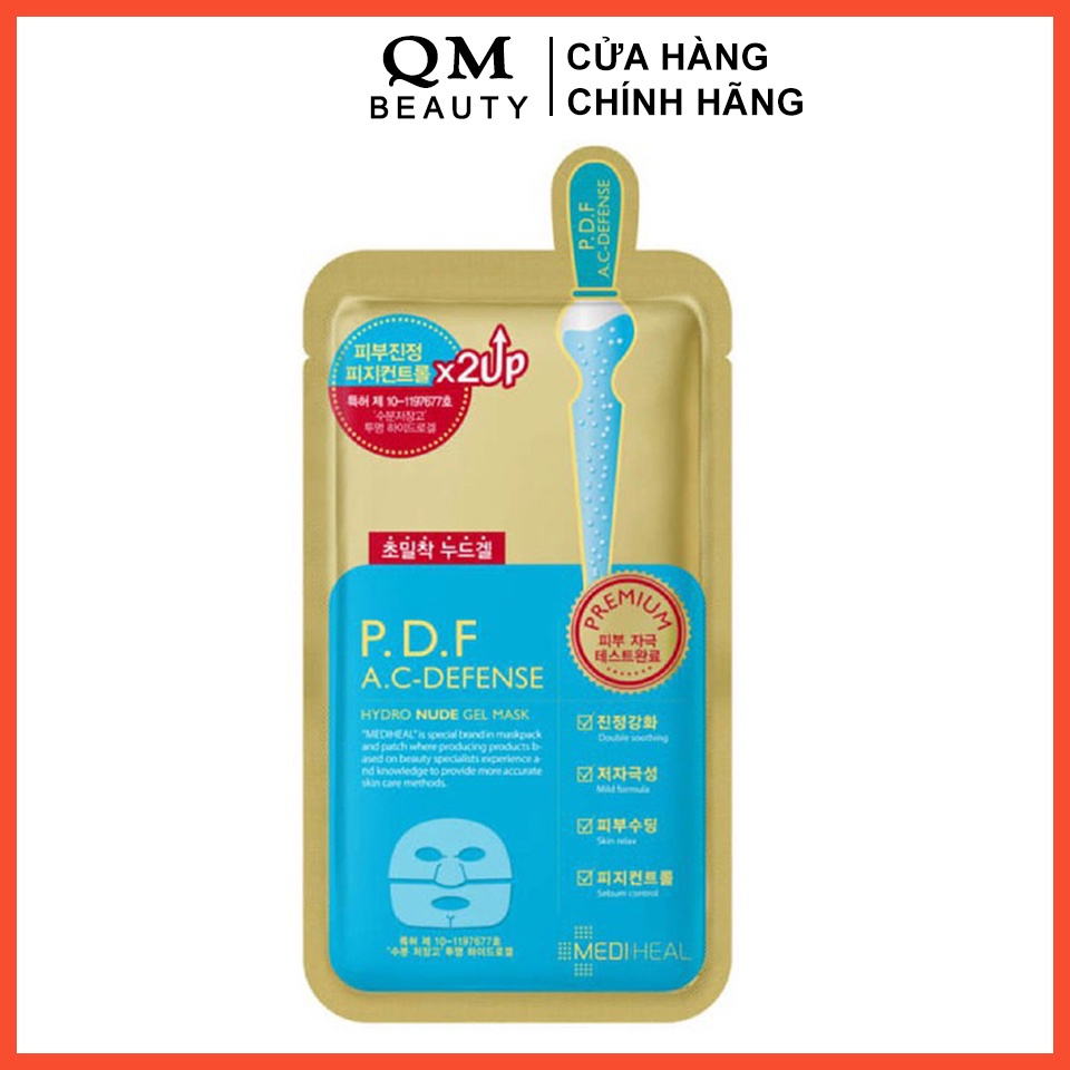 Mặt nạ làm mềm mịn da Mediheal PDF A.C Defense Nude Gel 2Up cho da mụn, da kích ứng