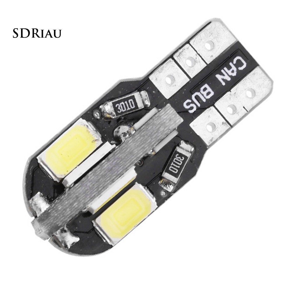 2 đèn soi biển số T10 5630 8SMD bóng LED chất lượng cao dành cho xe ô tô