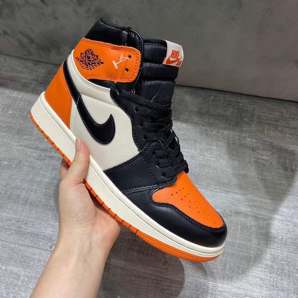 Giày thể thao Jd1 cao cổ đen trắng, Giày Jordan Panda cổ cao nam nữ - Hàng chuẩn Full Box Bill