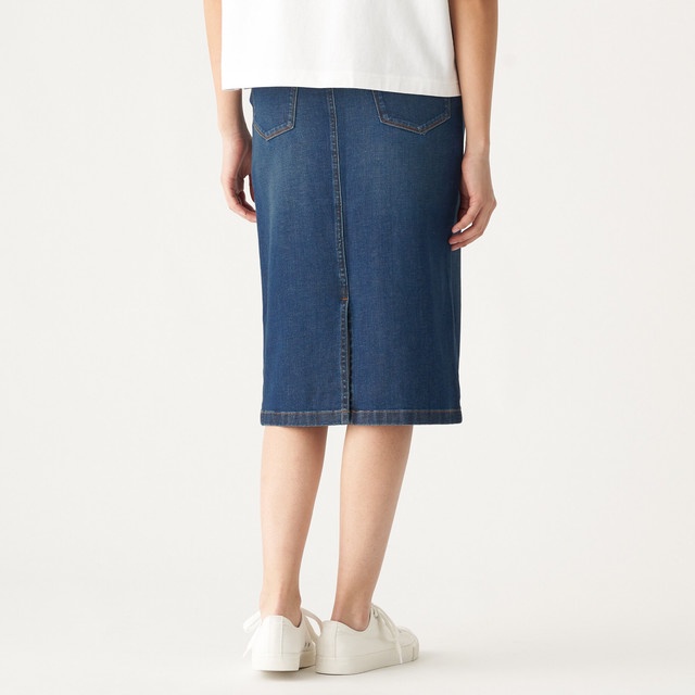Muji Váy Denim Co Giãn 4 Chiều