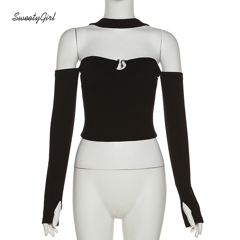 Áo Thun Trễ Vai Màu Trơn Thời Trang 2022 Gợi Cảm Cho Nữ