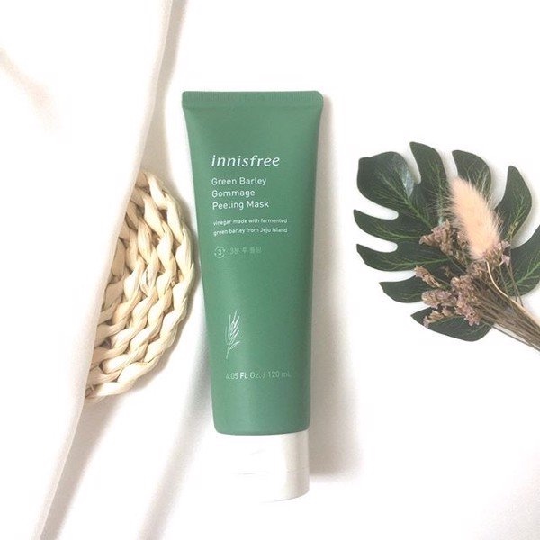 Mặt nạ tẩy tế bào da chết từ lúa mạch, trà xanh innisfree Green Barley Gommage Mask 120ml