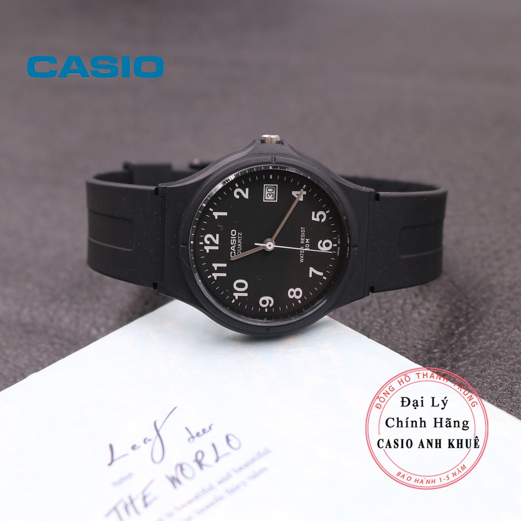 [Mã FARSBR243 giảm 15% đơn 249K] Đồng hồ Unisex Casio MW-59-1BVDF dây nhựa