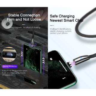 Cafele 3A For iPhone 12 Mini 11 Pro Max Type C Micro USB Magnetic Fast Charging Cord Retractable Data Sync Cable Samsung Android