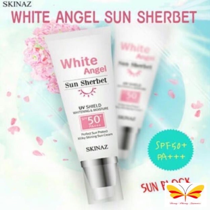 Kem Chống Nắng White Angel Sun Sherbet Skinaz Hàn Quốc PA+++, SPF50+