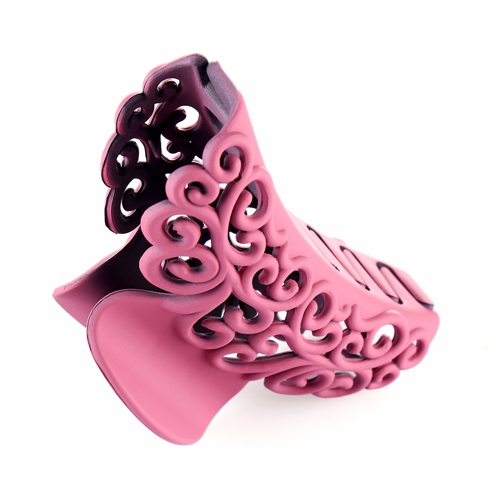 Kẹp Càng Cua Bằng Nhựa Họa Tiết Hoa Văn Thời Trang Cho Nữ