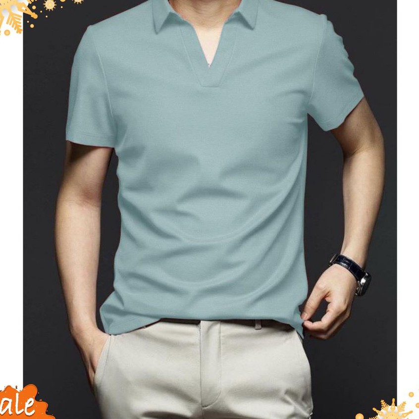 Áo thun POLO CỔ V 6 màu - chất thun cá sấu cotton 100% | BigBuy360 - bigbuy360.vn