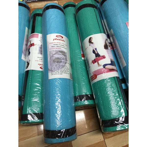 Thảm yoga Phoenix 183x61x0.6cm nhập khẩu Hàn Quốc thảm tập yoga thảm tập thể thao yoga mat thảm tập chống trượt