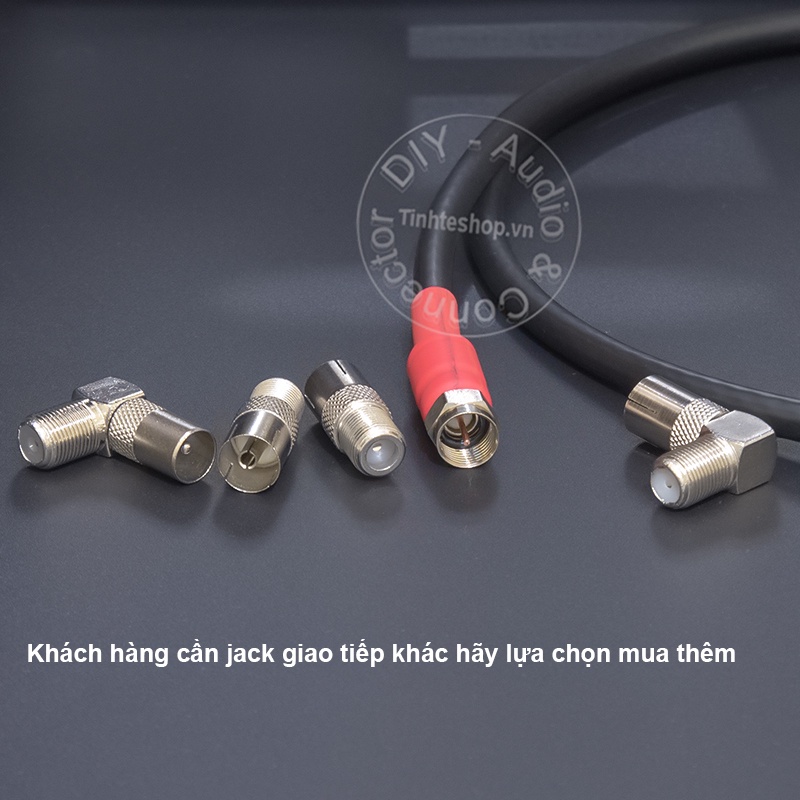 Dây truyền hình cáp anten TV F5 connector DIY 0.5M đến 10M