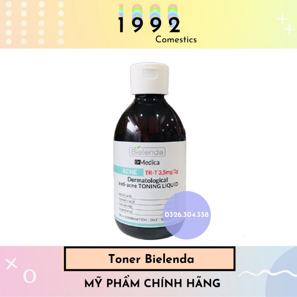 [CHÍNH HÃNG] Toner Bielenda Dr Medica 250ml _ Dưỡng da sạch sâu_Lỗ chân lông thông thoáng