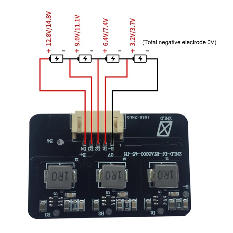 Bảng mạch cân bằng pin Li-on Lifepo4 2-8s1.2A kèm phụ kiện chuyên dụng