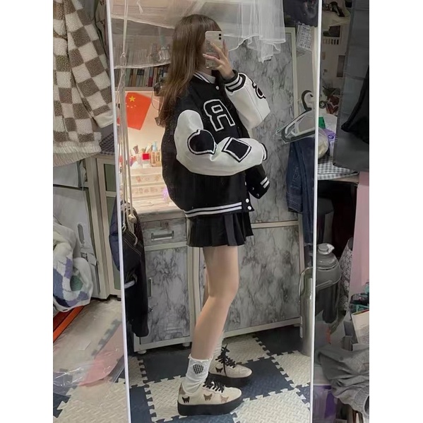 Giày da thể thao hoạ tiết ulzzang