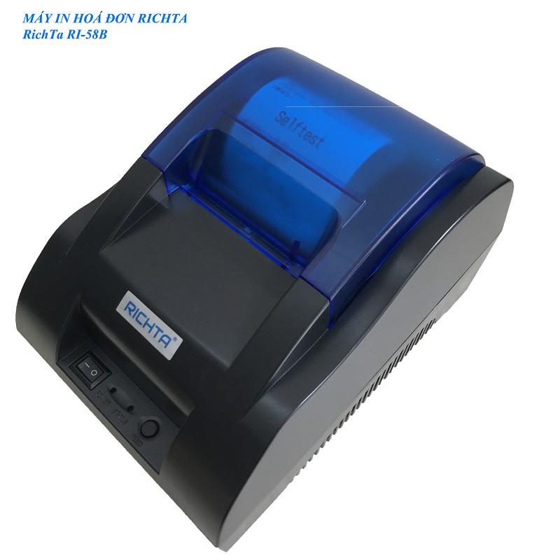 Máy in hóa đơn Richta RI-58 (Khổ K57), kết nối điện thoại và máy tính(tặng 2 cuộn giấy in k57) | BigBuy360 - bigbuy360.vn