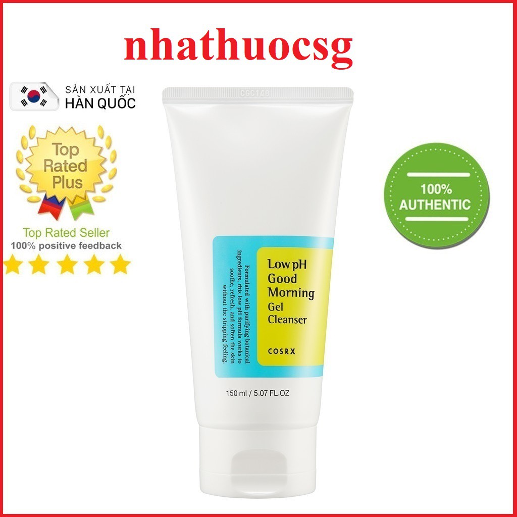 Sữa Rửa Mặt Cosrx Low PH Good Morning Gel Cleanser 150ml