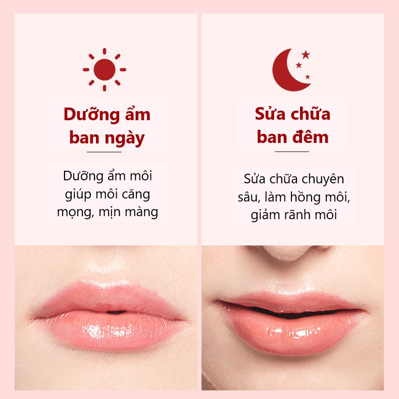 Mặt Nạ Môi BIOAQUA Dưỡng Ẩm Giảm Thâm Môi Hộp 20 Miếng Cherry Collagen Moisturizing Lip Mask (BIO21)